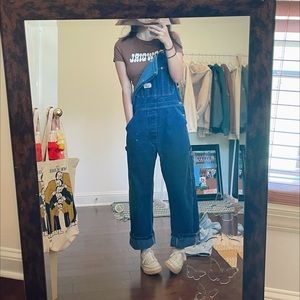 Vintage denim overalls
